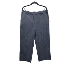 Talbots Pants Women's Size 10‎ Blue Mid Rise Wide Leg Career Casual Trousers